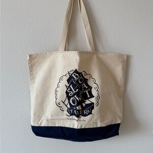 Canvas Tote Bag with Graphic Print